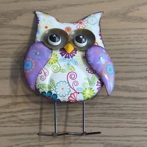 Free ADD  Vibrant Floral Owl Decor